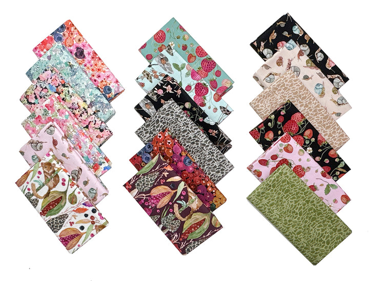 Forest Fruits Fat Quarter Fabric Bundle (18 pcs)