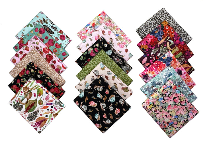 Forest Fruits 1/2 yd Fabric Bundle (18 pcs)
