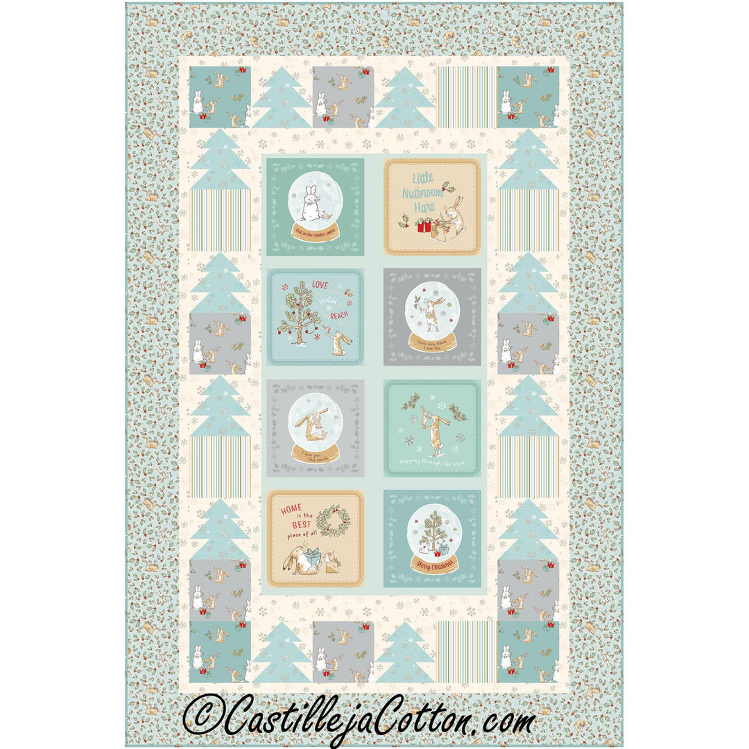 I Love You 2026 Quilt Kit - Teal Colorway