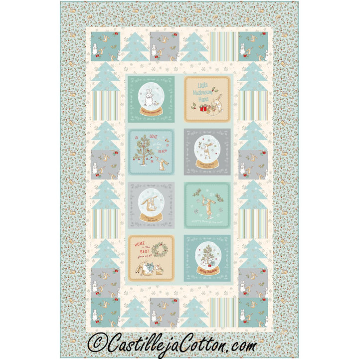 I Love You 2026 Quilt Kit - Teal Colorway