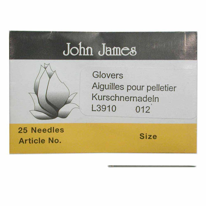 John James Glovers Needles Size 12 Pack Of 25