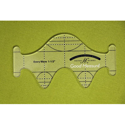 Good Measure wave quilting ruler (GMAMEW_2)