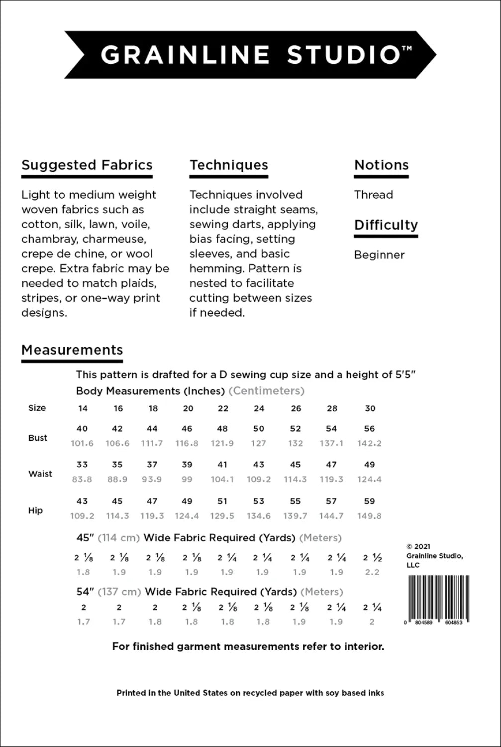 Grainline Scout Tee Pattern Grainline Scout Tee Pattern