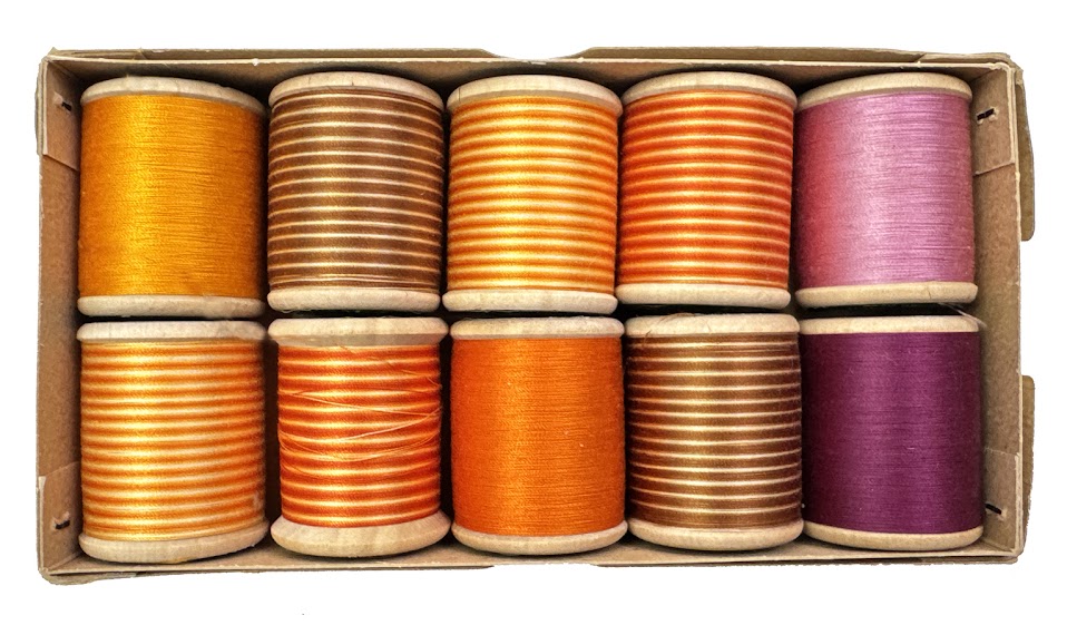 Box of Vintage MEZ Machine Embroidery and Darning Thread 1, 10pcs