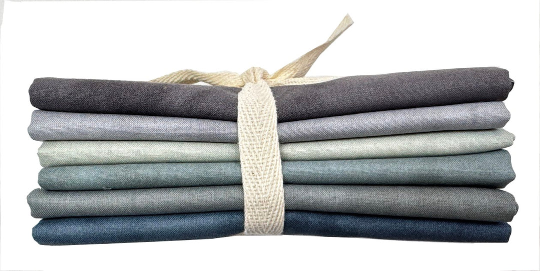 Palette Packs GREY - Fat Quarter Fabric Bundle (6 pcs)