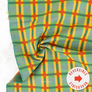 Happy Camper by Fableism - Decked Out, Gleam Happy Camper by Fableism - Decked Out, Gleam | Woven Fabric