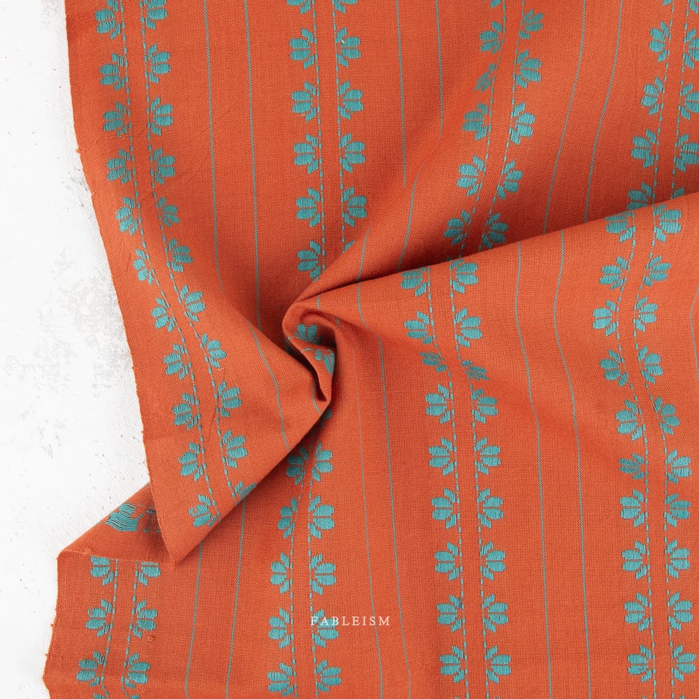 Happy Camper by Fableism - Deco Stripe, Trail Happy Camper by Fableism - Deco Stripe, Trail | Woven Fabric