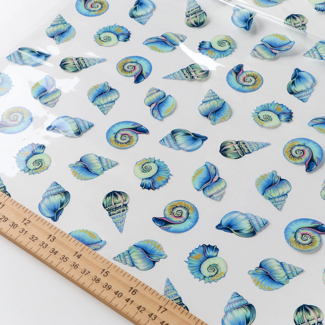 Tula Pink Floral Reef Collection: Lil' Shelly Vinyl 1/2 Yard Cut
