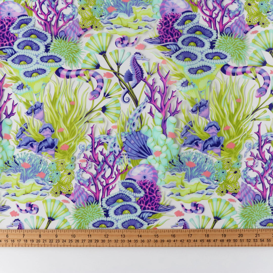 Tula Pink Floral Reef Collection: Reef What You Sew Vinyl 1/2 Yard Cut