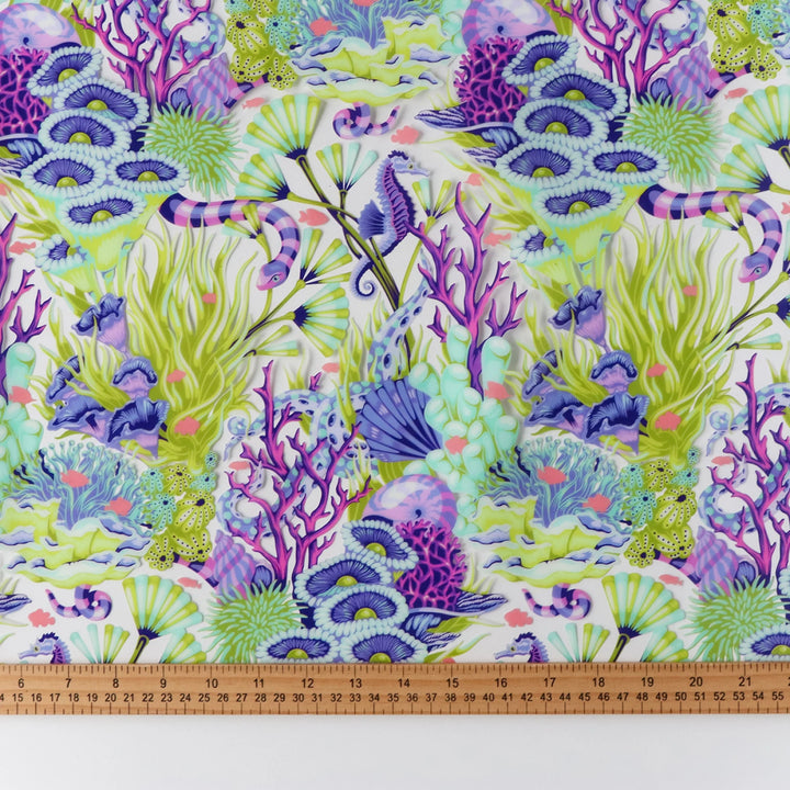 Tula Pink Floral Reef Collection: Reef What You Sew Vinyl 1/2 Yard Cut