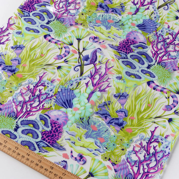 Tula Pink Floral Reef Collection: Reef What You Sew Vinyl 1/2 Yard Cut