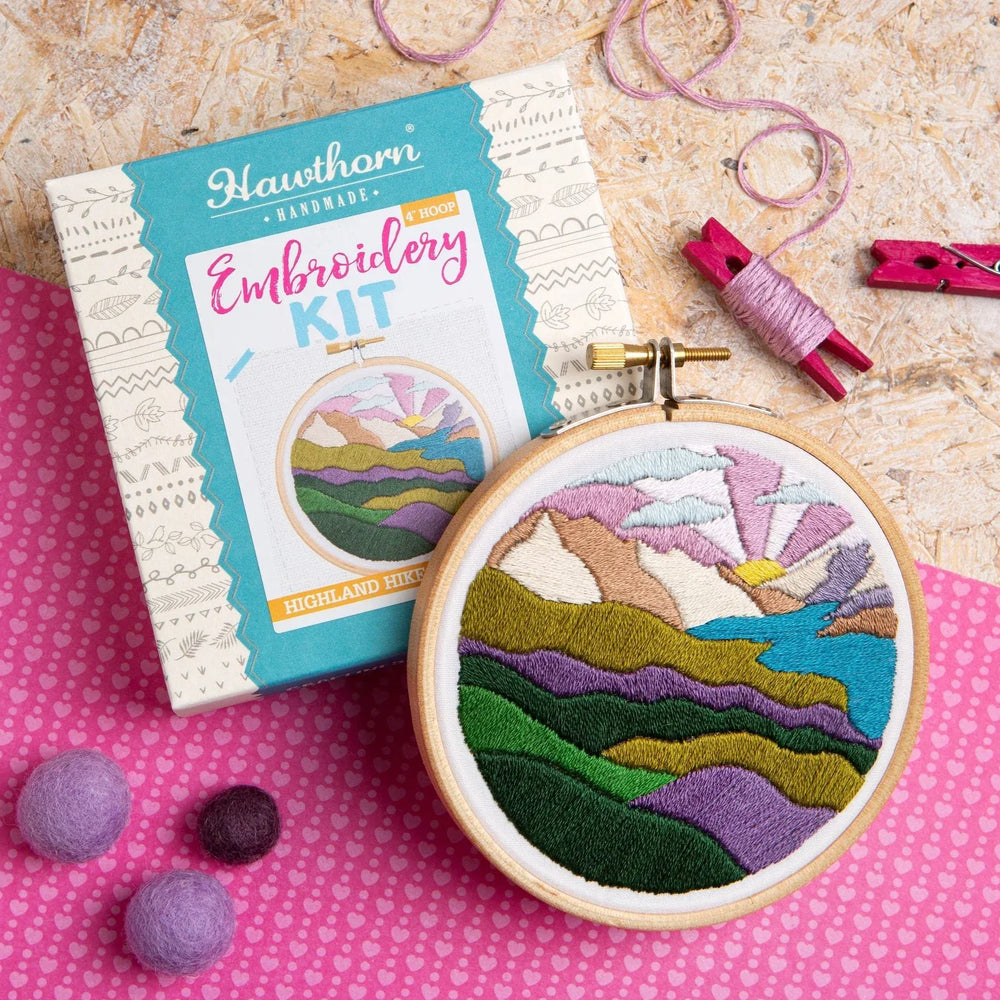 Highland embroidery kit by Hawthorn Handmade
