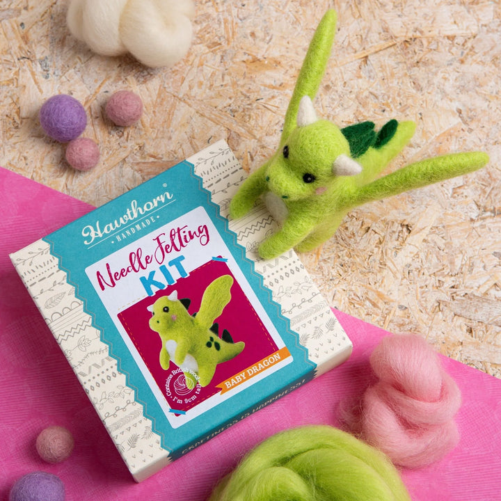 Needle felt baby dragon kit