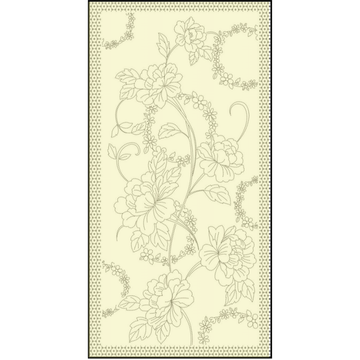HM-53 cream floral pattern