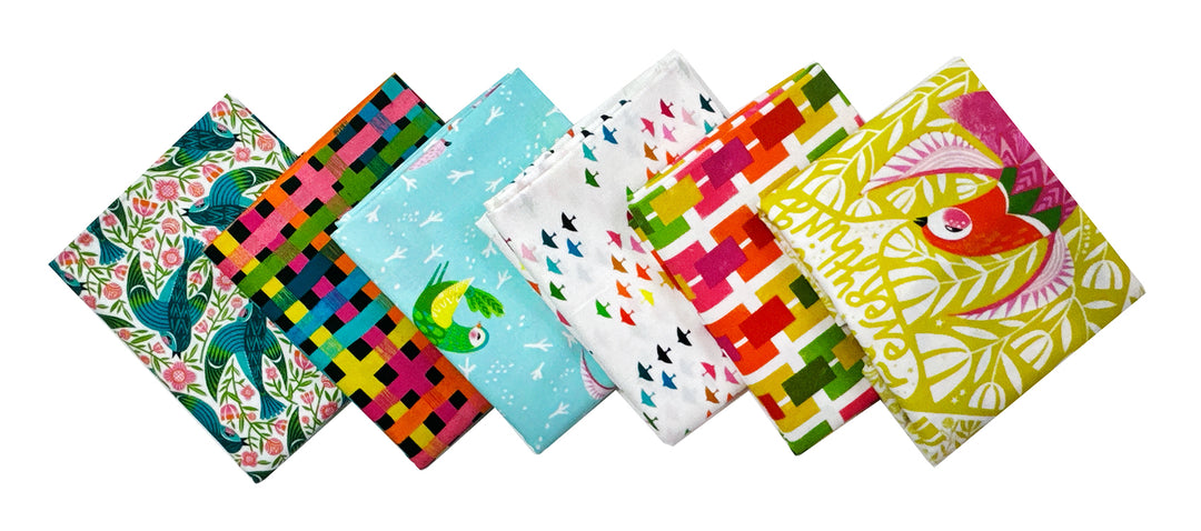 What the Birds Said by Cori Dantini Select 1/2 yd Fabric Bundle (6 pcs)