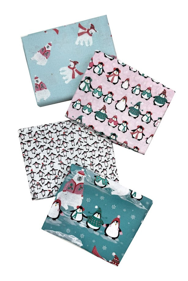 Penguins and bears winter print