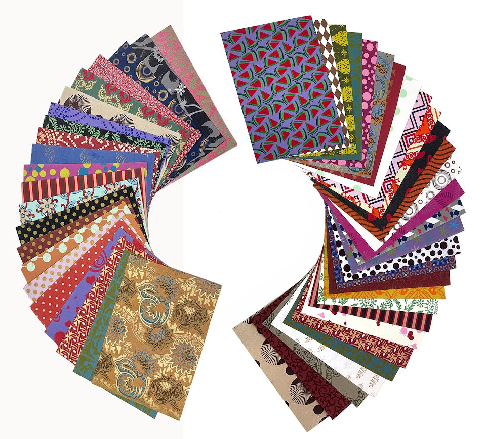 50 Large Sheets Handmade Decorative Cotton Rag Paper