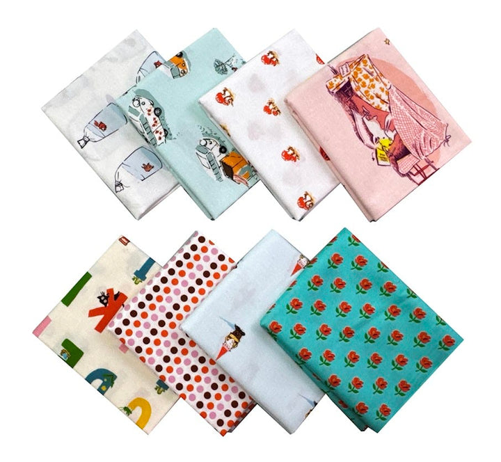 More Heather Ross Classics - Half Yard Fabric Bundle (8pcs) More Heather Ross Classics Half Yard Bundle – 8 Pcs