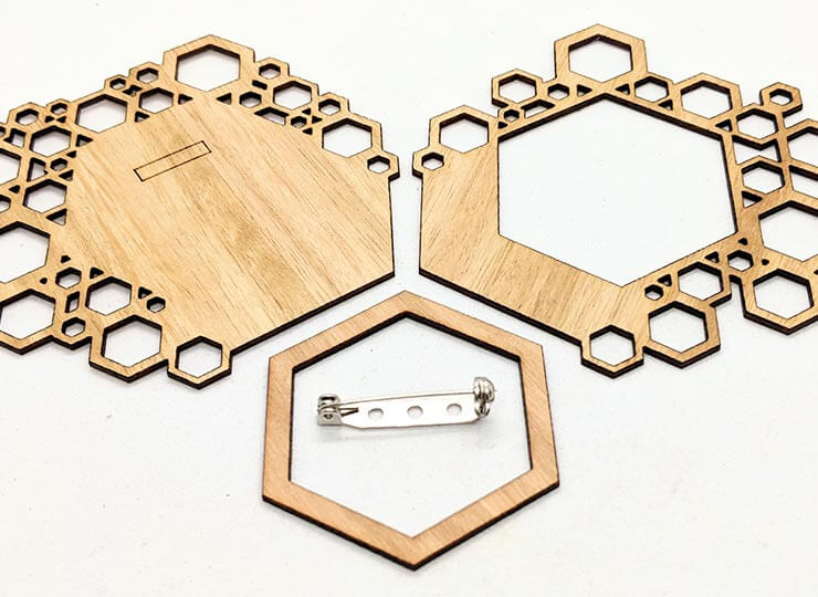 Hexagon brooch components, Hex_Brooch_6