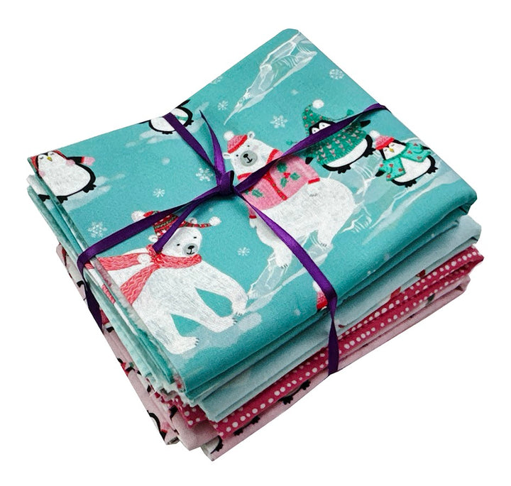 Seasonal Fabric Bundle - Arctic Animals 1/2 yd Bundle (5 pcs)
