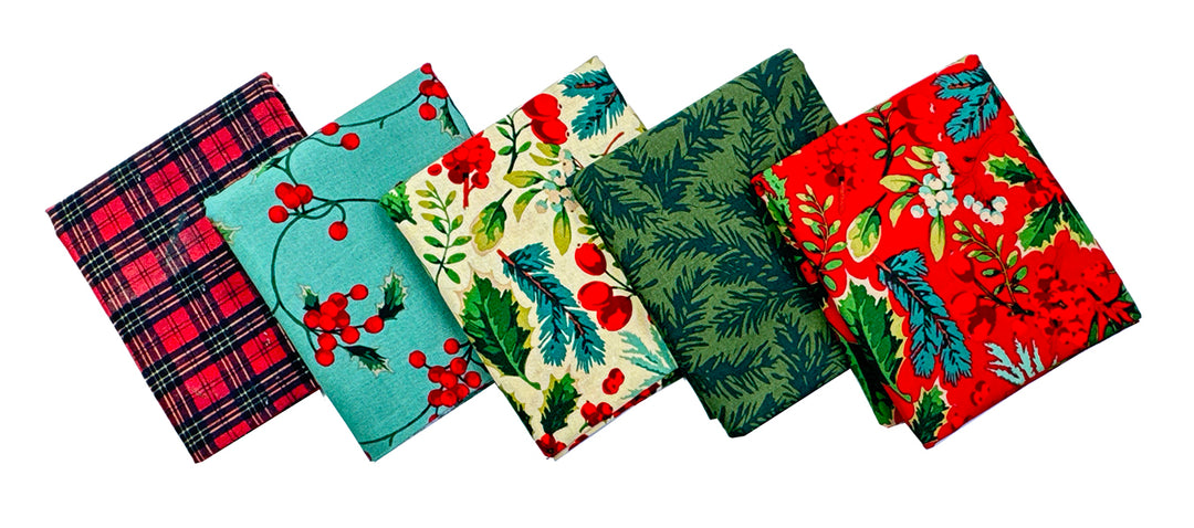 Seasonal Fabric Bundle - Foliage 1/2 yd Bundle (5 pcs)