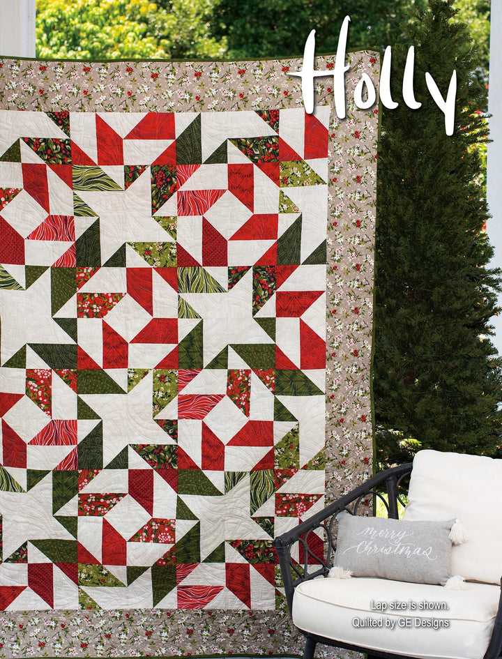 Holly Quilt Kit - Holiday version