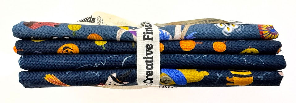 Howloween - Fat Quarter Fabric Bundle 4pcs