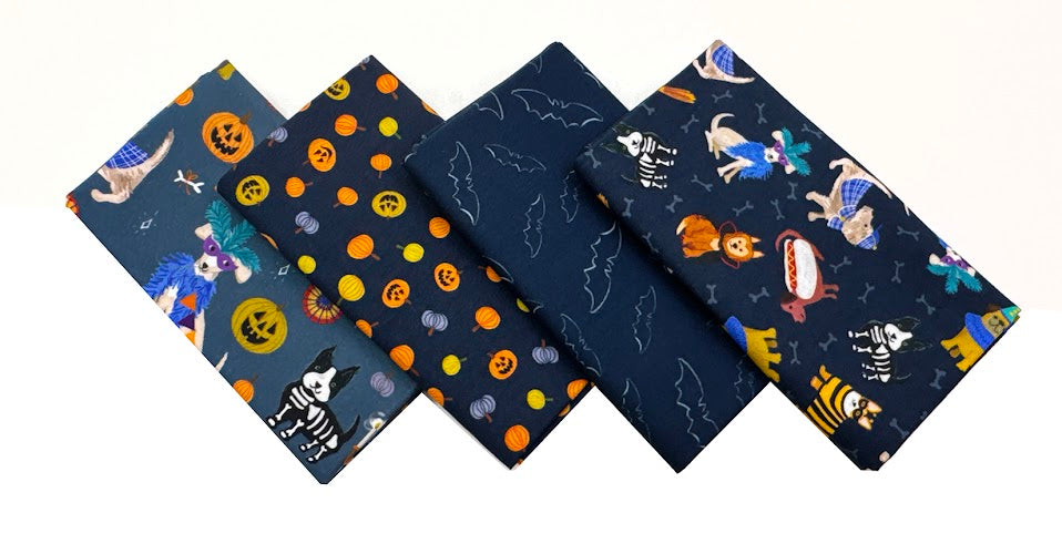 Howloween - Fat Quarter Fabric Bundle 4pcs