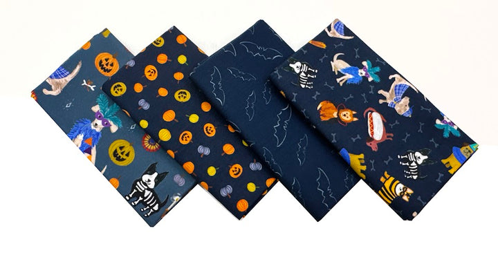Howloween - Fat Quarter Fabric Bundle 4pcs