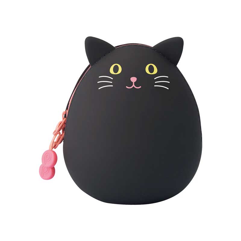 PuniLabo Egg Pouch, Black Cat