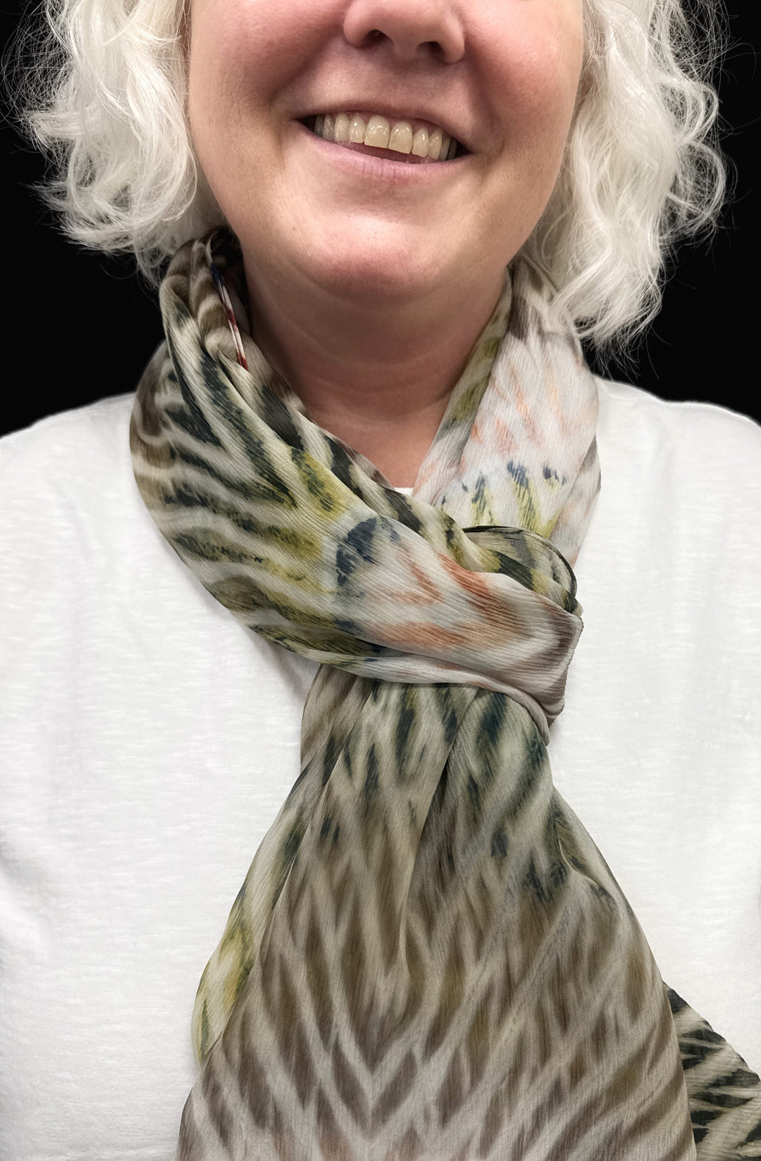 Silk Shibori Scarf, Pomegranate and Madder Silk Shibori Scarf, Pomegranate and Madder – Artistic Artifacts