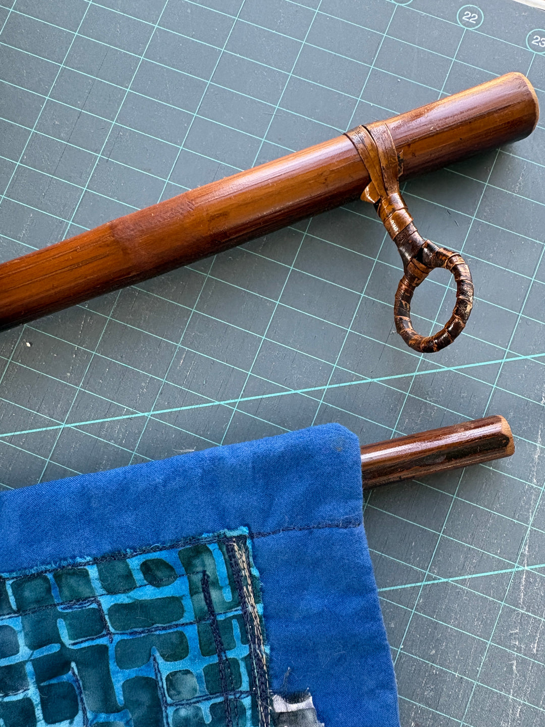 Bamboo Textile Hanger - Up to 36"