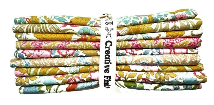 Tilda Songbird Fat Quarter Bundle (Mustard/Blue) (9 pcs) Tilda Songbird Fat Quarter Bundle (Mustard/Blue) (9 pcs)