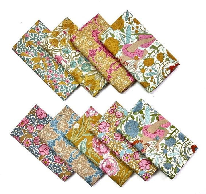 Tilda Songbird Fat Quarter Bundle (Mustard/Blue) (9 pcs) Tilda Songbird Fat Quarter Bundle (Mustard/Blue) (9 pcs)