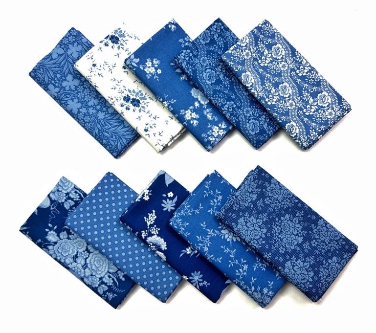 Tilda Something Blue Fat Quarter Bundle (10 pcs) Tilda's Something Blue Fat Quarter Bundle (10 pcs)