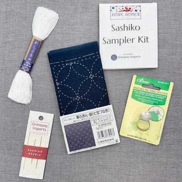 Artistic Artifacts Sashiko Kit, Circles in Navy Artistic Artifacts Sashiko Kit, Circles in Navy