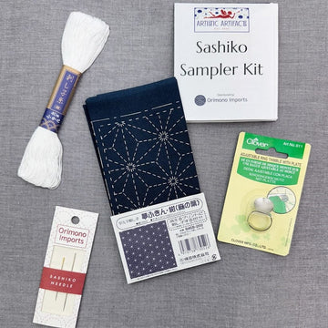 Artistic Artifacts Sashiko Kit, Stars in Navy Artistic Artifacts Sashiko Kit, Stars in Navy