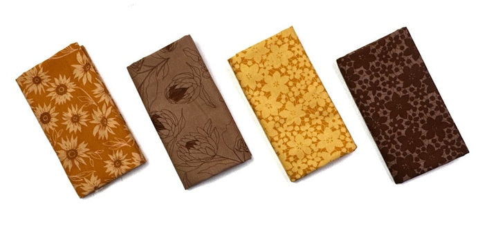 Color Me Whispered Fat Quarter Bundle- Brown (4 pcs)