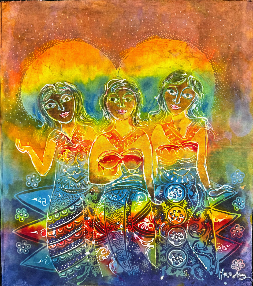 Hari Agung Batik Panel, Three Woman (Small)