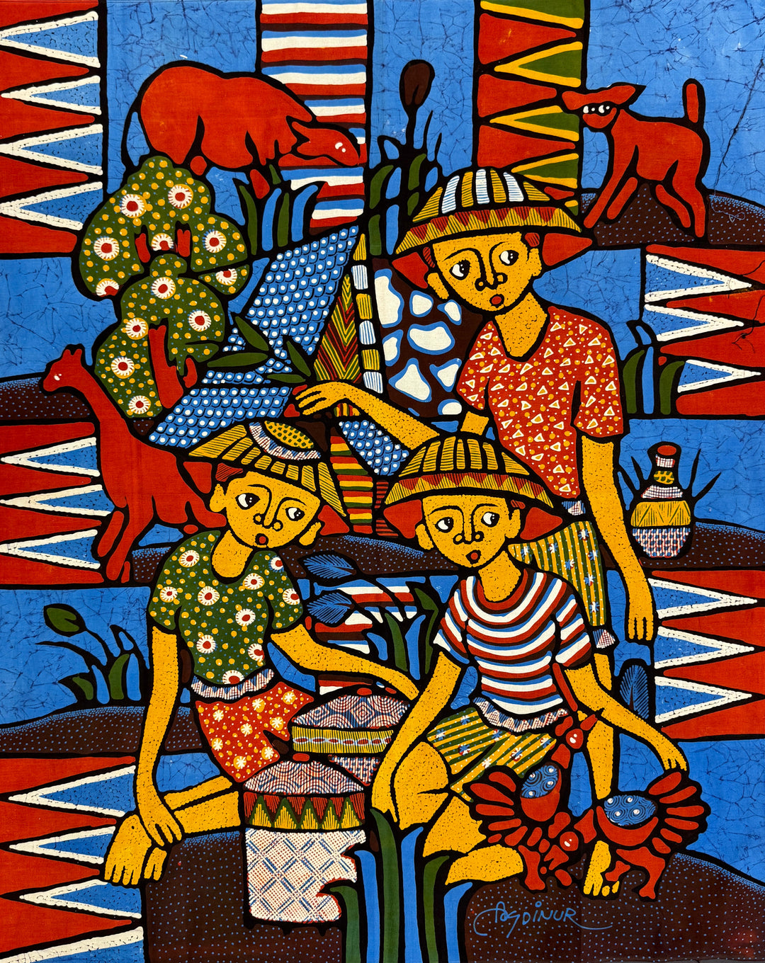 Batik Panel by Artist Asoinung