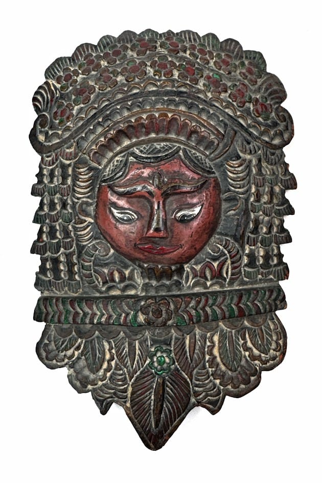 Hand Carved Wall Art From Indonesia - Mask 1