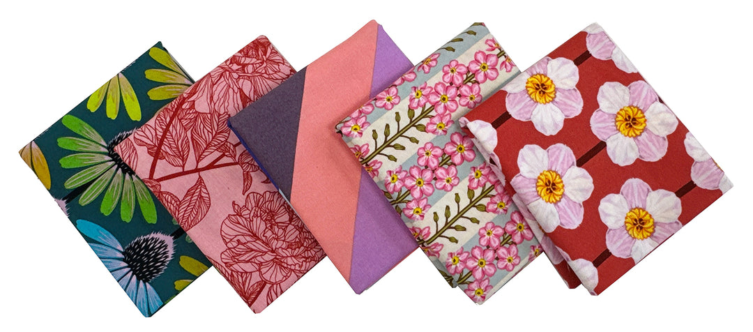 Floral fabric squares, IMG_3377.