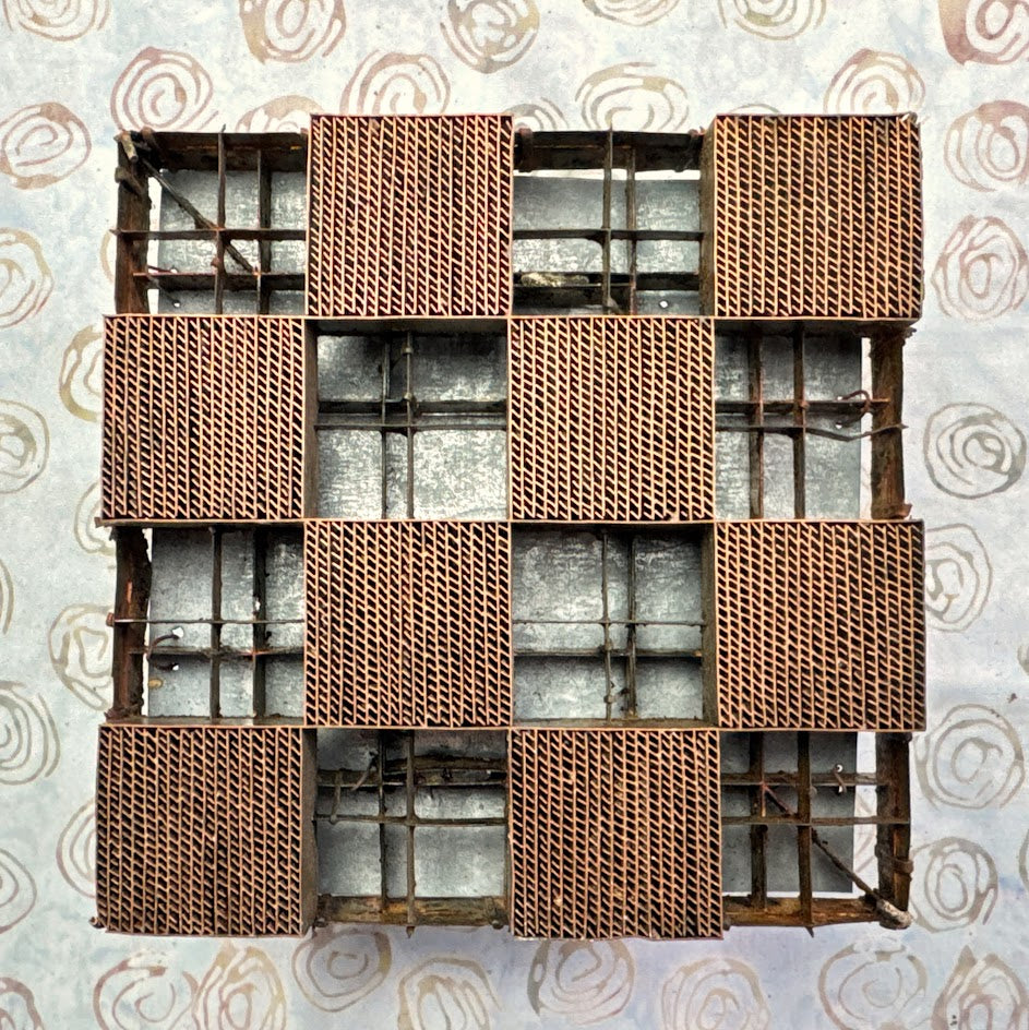 J75 Traditional Handmade Copper Tjap Checkered