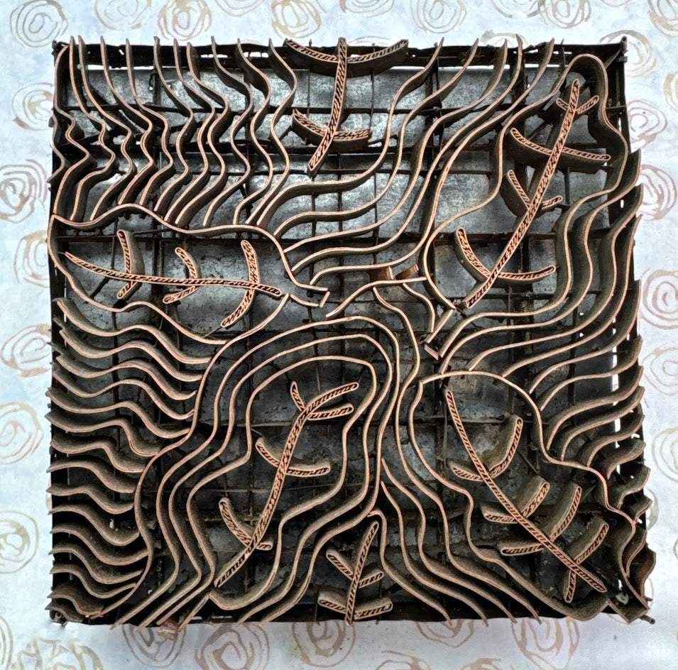 J79 Traditional Handmade Copper Tjap Wavy Leaves