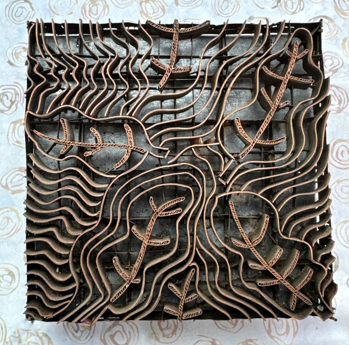 J79 Traditional Handmade Copper Tjap Wavy Leaves