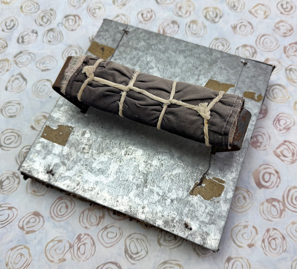 J84 Indonesian Handmade Copper Tjap Broad Leaves