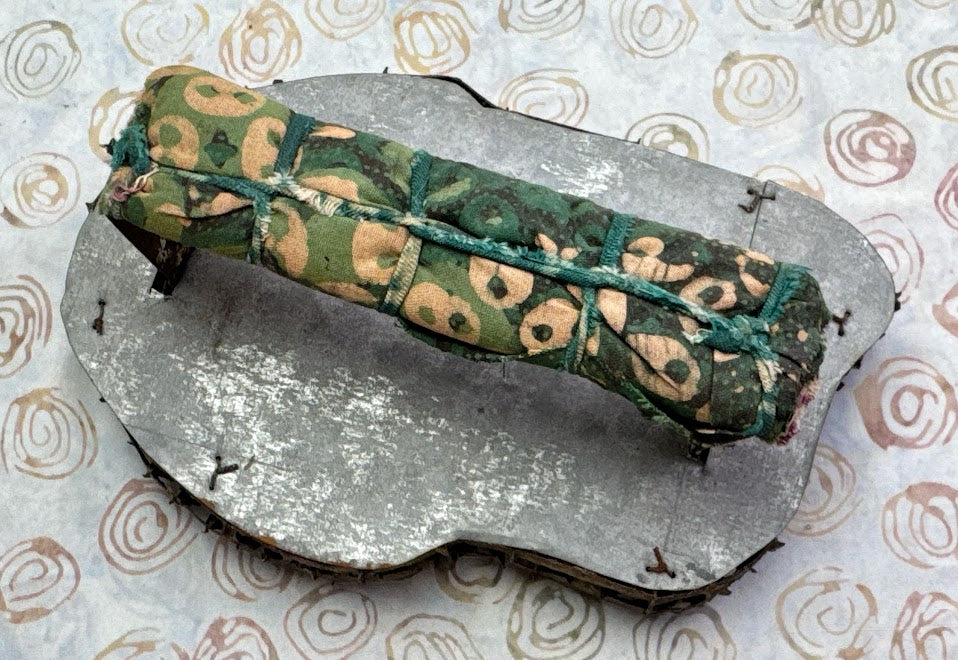 J92 Indonesian Handmade Copper Tjap Dot Swirl 1