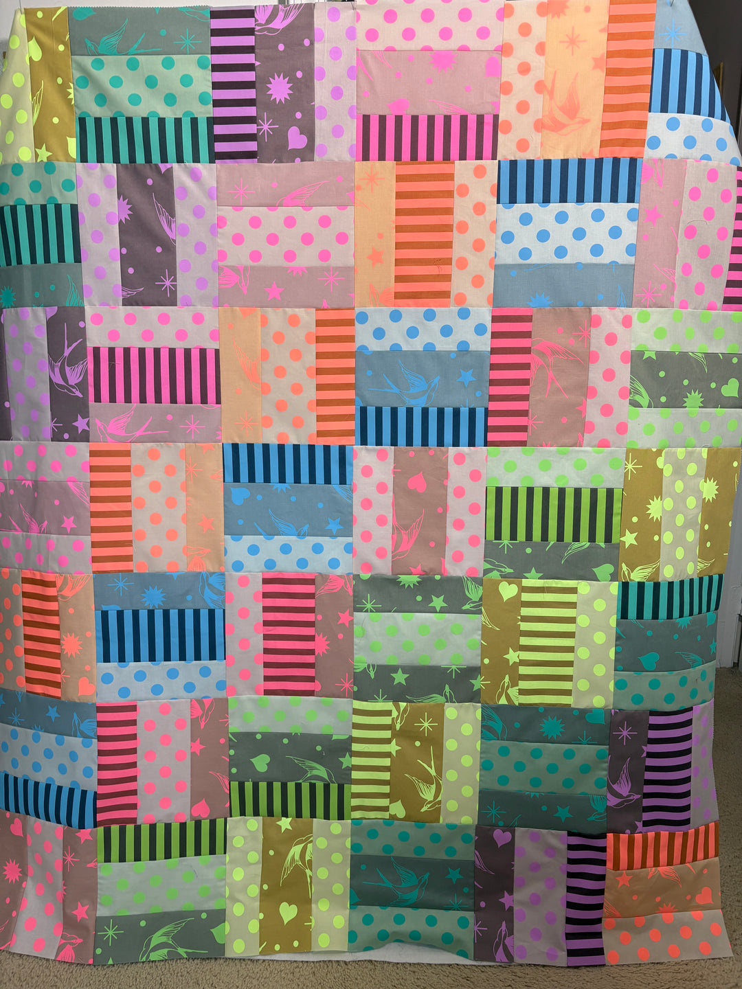 Tula Pink Neon True Colors, 10 in. Fabric Squares Pack