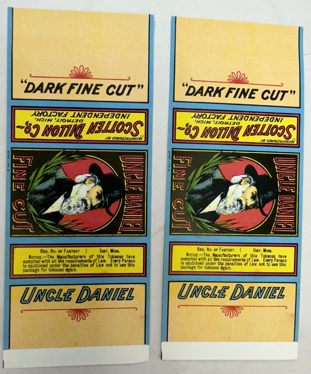 Uncle Daniel Fine Cut Vintage Labels