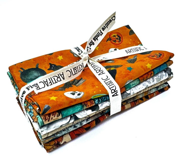 Emerald Hollow Fat Quarter Fabric Bundle 6 pcs